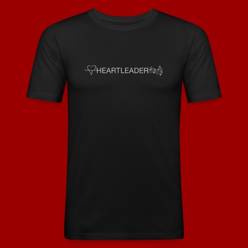 Heartleader Charity (weiss/grau) - Männer Slim Fit T-Shirt
