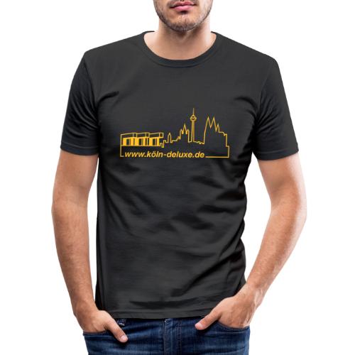 www köln deluxe de Aufkleber - Männer Slim Fit T-Shirt