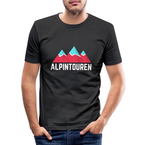 Alpintouren Logo - Männer Slim Fit T-Shirt