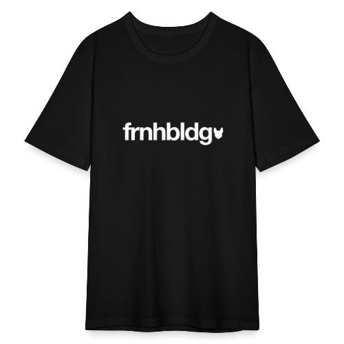Französische Bulldogge Schriftzug mit Silhouette - Männer Slim Fit T-Shirt