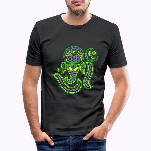 Aum Ganesha 3 Color - Men's Slim Fit T-Shirt