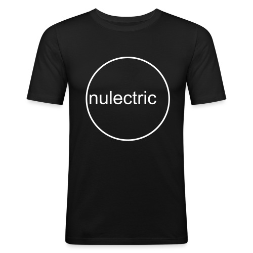 Nulectric Logo - Männer Slim Fit T-Shirt