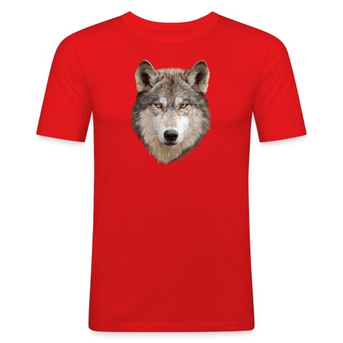 Wolf - Männer Slim Fit T-Shirt