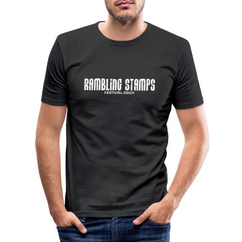 Stampsstuff - Shirt - Logo - White - Männer Slim Fit T-Shirt