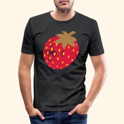 Erdbeere - Männer Slim Fit T-Shirt