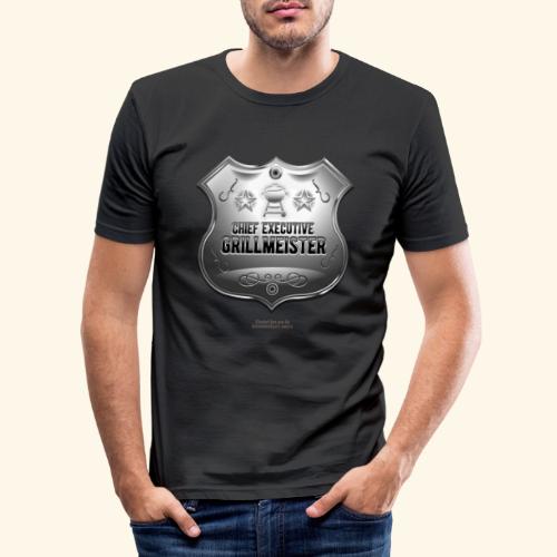 Grill T-Shirt Chief Executive Grillmeister - Männer Slim Fit T-Shirt