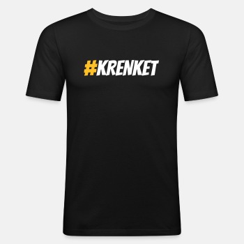 #Krenket - Slim Fit T-skjorte for menn