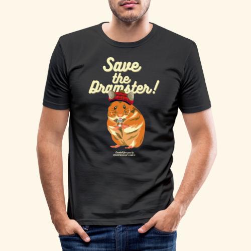 Whisky T Shirt Save the Dramster! - Männer Slim Fit T-Shirt