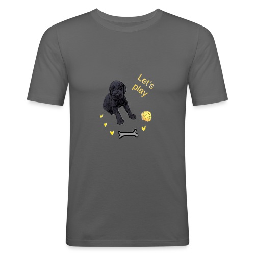 Giant Schnauzer puppy - Men's Slim Fit T-Shirt