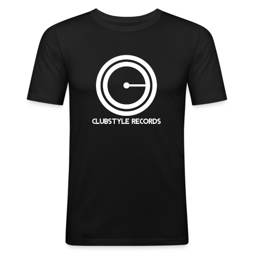 ClubStyle Records Logo - Mannen slim fit T-shirt