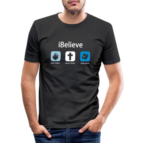 iBelieve - Jesus Shirt (UK) - Männer Slim Fit T-Shirt