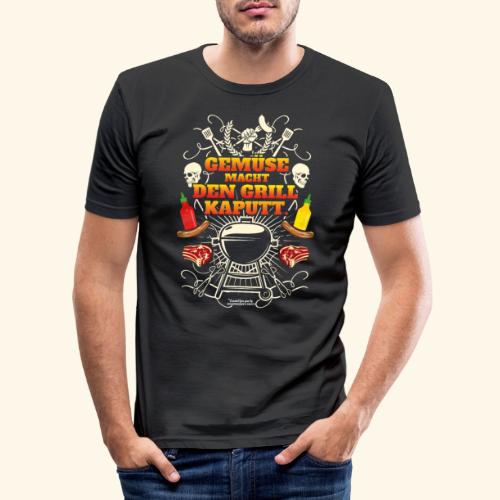Grill Spruch für Griller - Männer Slim Fit T-Shirt
