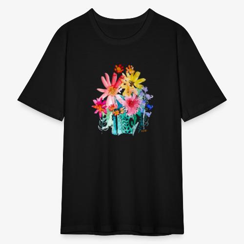 Blumenstrauß aquarell - Männer Slim Fit T-Shirt