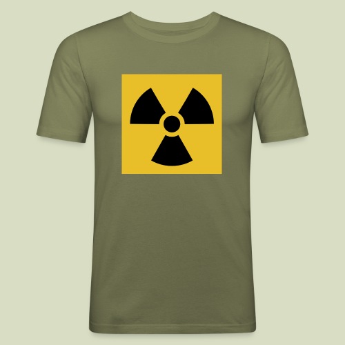 Radiation warning - Miesten tyköistuva t-paita