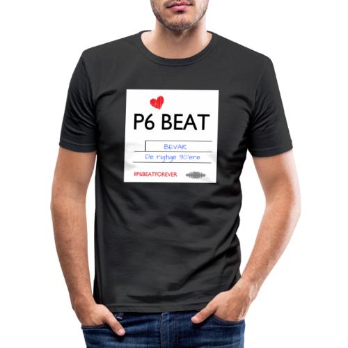 P6 Beat de rigtige 90 - Herre Slim Fit T-Shirt