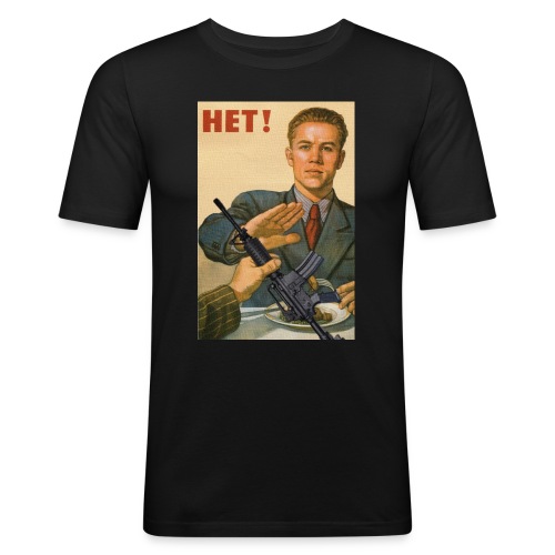 Njet M4 Gegen Waffen Pazifismus gegen Krieg - Männer Slim Fit T-Shirt