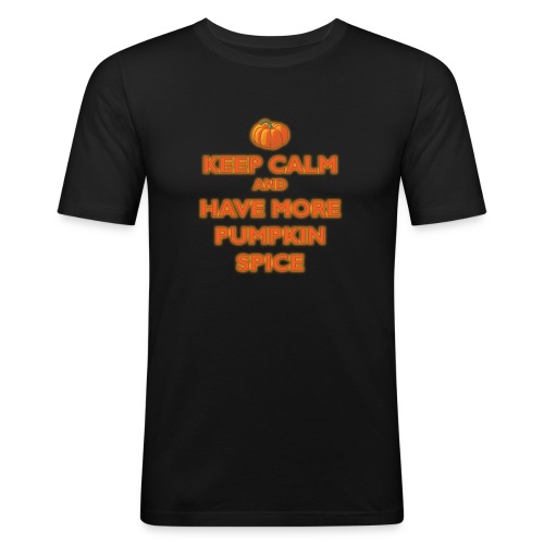 KeepCalmPumpkinSpice - Maglietta aderente da uomo