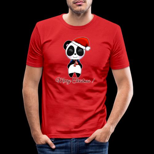 Panda noel - T-shirt près du corps Homme