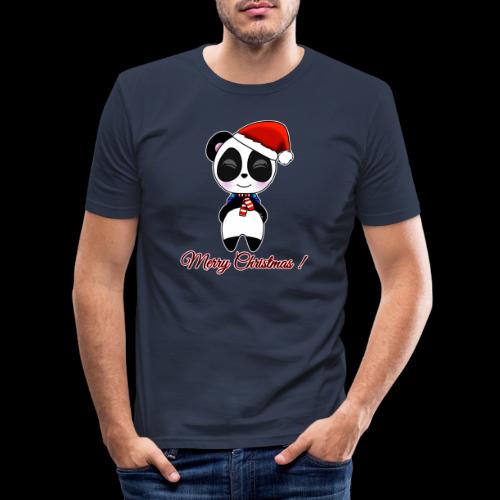 Panda noel - T-shirt près du corps Homme