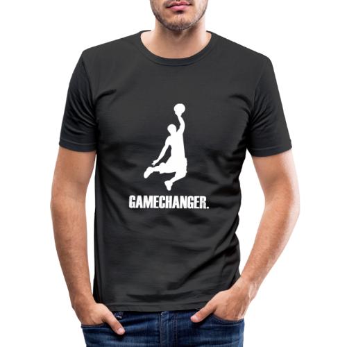 Gamechanger weiß - Männer Slim Fit T-Shirt