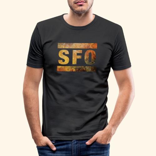 SFO, San Francisco Airport, Airports, USA, SF - Men's Slim Fit T-Shirt