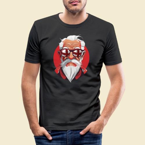 Cooler Radball Opa - Männer Slim Fit T-Shirt