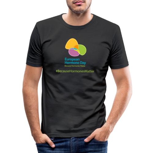 t shirt logo P European Hormone Day 2023 - Men's Slim Fit T-Shirt