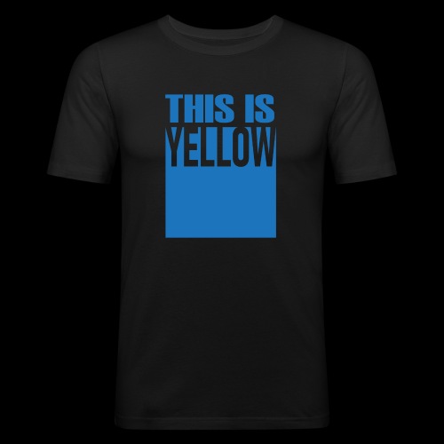 Yellow - Slim Fit T-shirt herr