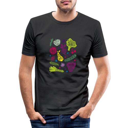 The Veggie // Obst & Gemüse - Männer Slim Fit T-Shirt