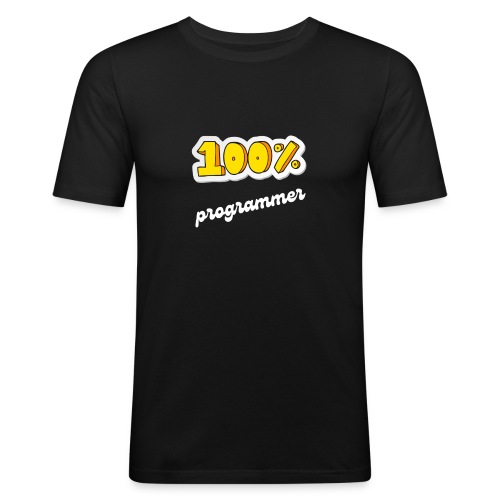 100% programmer - Camiseta ajustada hombre