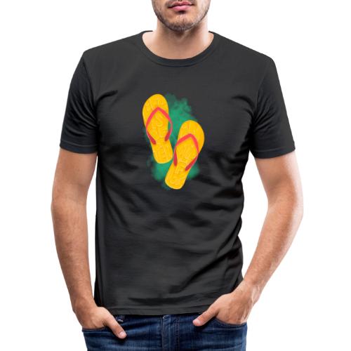 Flip Flops - Männer Slim Fit T-Shirt