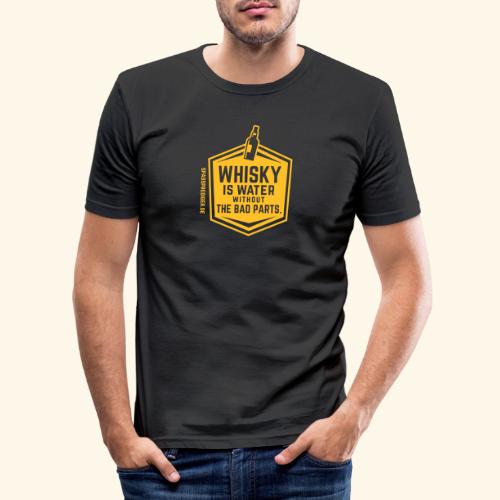 Whisky is water - Männer Slim Fit T-Shirt