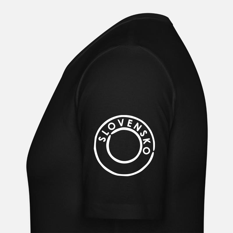 Slowenien - Männer Slim Fit T-Shirt - Schwarz