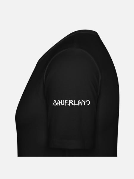 echt.SAUERLAND pur witt 2 - Männer Slim Fit T-Shirt - Schwarz