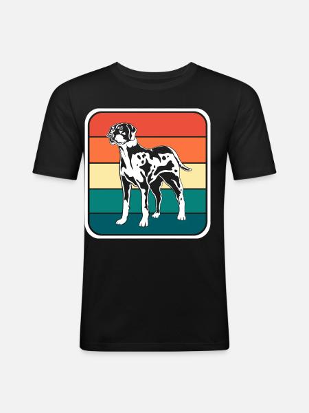 Catahoula Dog - Men's Slim Fit T-Shirt - black