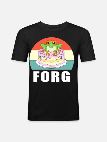 Frog Tree Frog - Men's Slim Fit T-Shirt - black