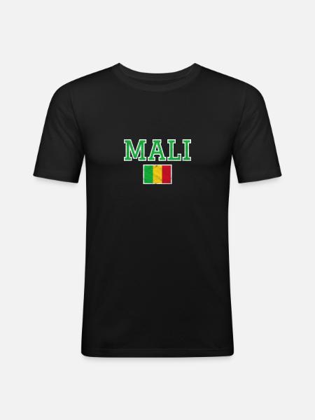 Mali - Men's Slim Fit T-Shirt - black