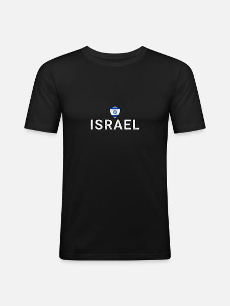 Israel - Men's Slim Fit T-Shirt - black