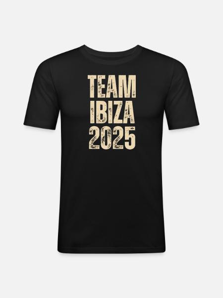 ÉQUIPE IBIZA 2025 - T-shirt près du corps Homme - noir