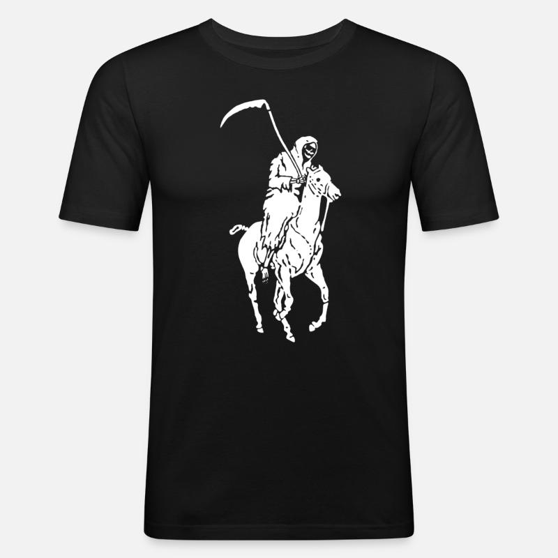 Tod - Männer Slim Fit T-Shirt - Schwarz