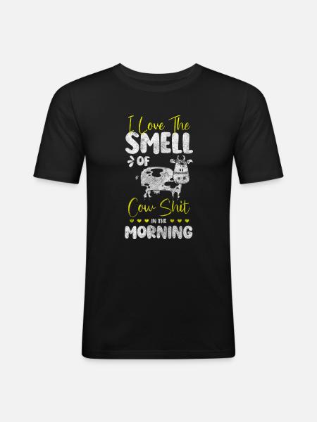Cow Farming Cow Spots - Men's Slim Fit T-Shirt - black