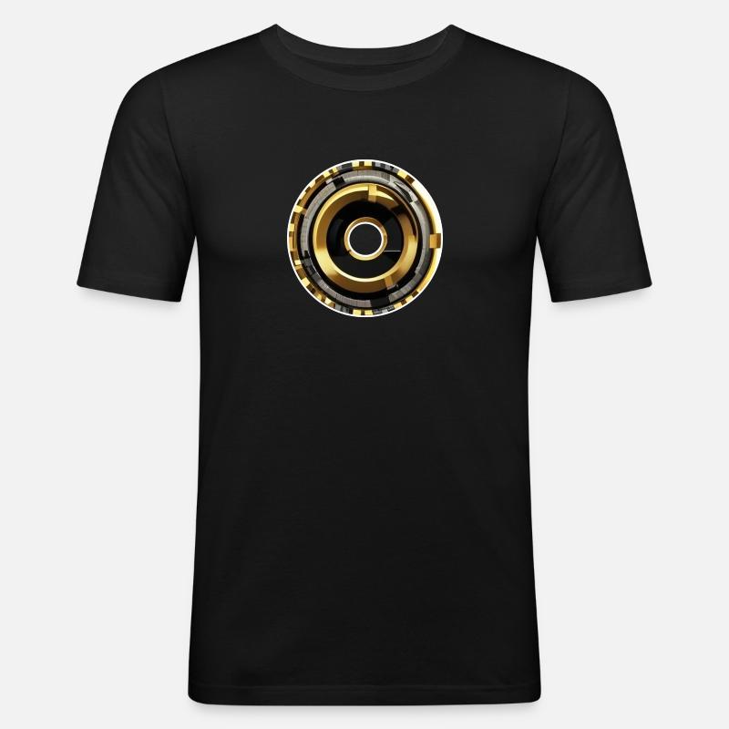 Réacteur Arc Quantique - T-shirt près du corps Homme - noir