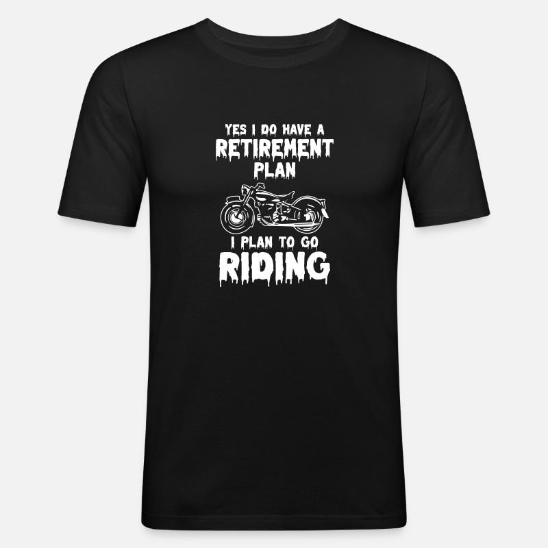 Motorcycle Riders - Männer Slim Fit T-Shirt - Schwarz
