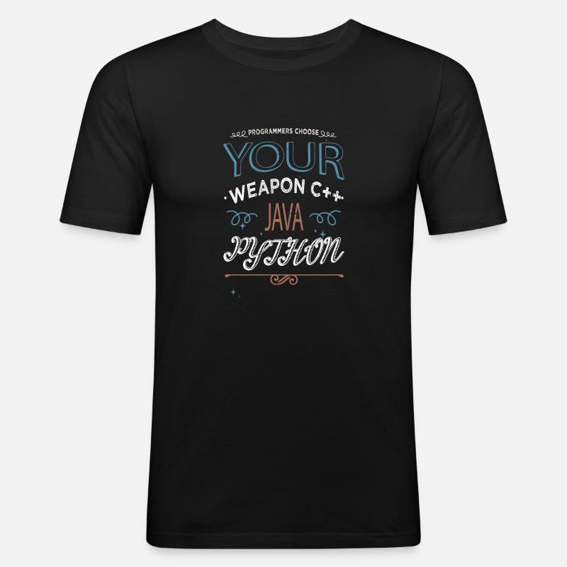 Backend Developer - Men's Slim Fit T-Shirt - black