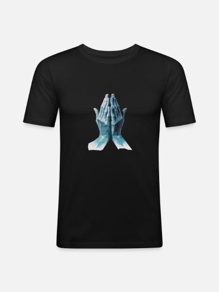 Diamond Hands - Men's Slim Fit T-Shirt - black