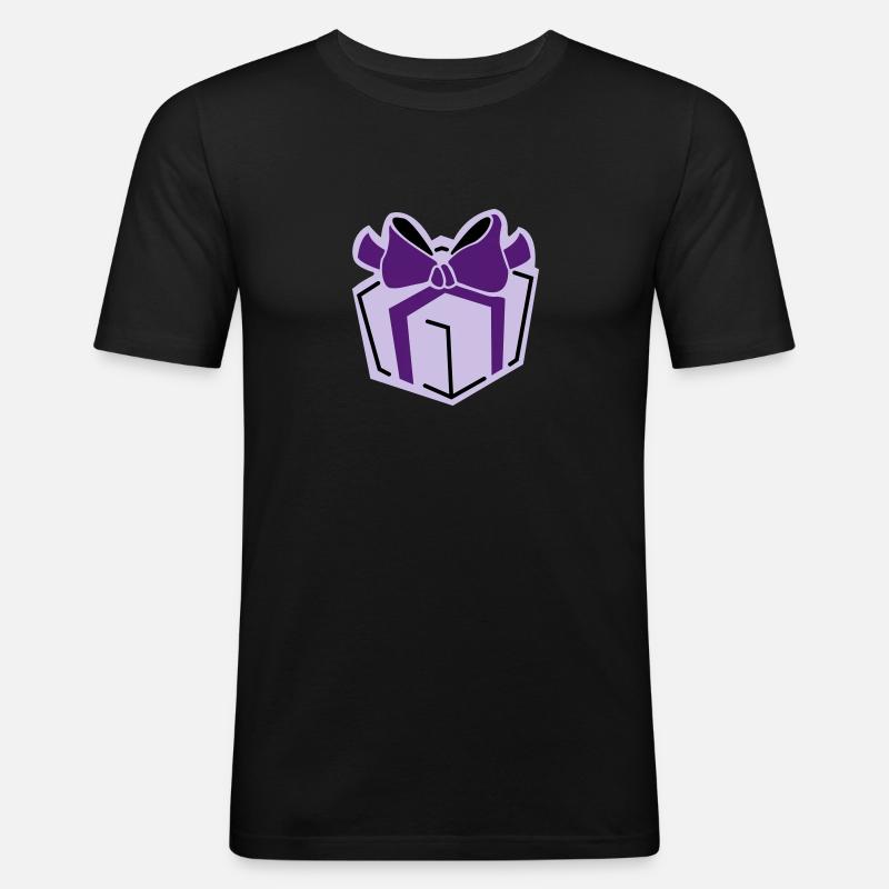 Geschenk 3 - Männer Slim Fit T-Shirt - Schwarz