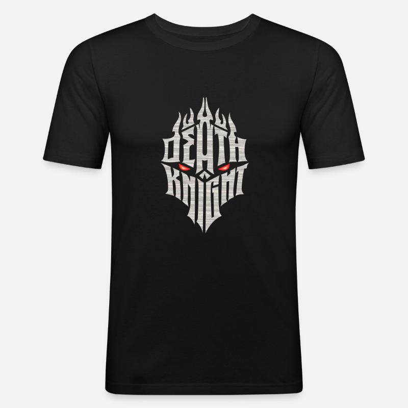 Death knight - Männer Slim Fit T-Shirt - Schwarz