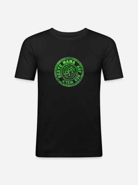 1991 - Männer Slim Fit T-Shirt - Schwarz