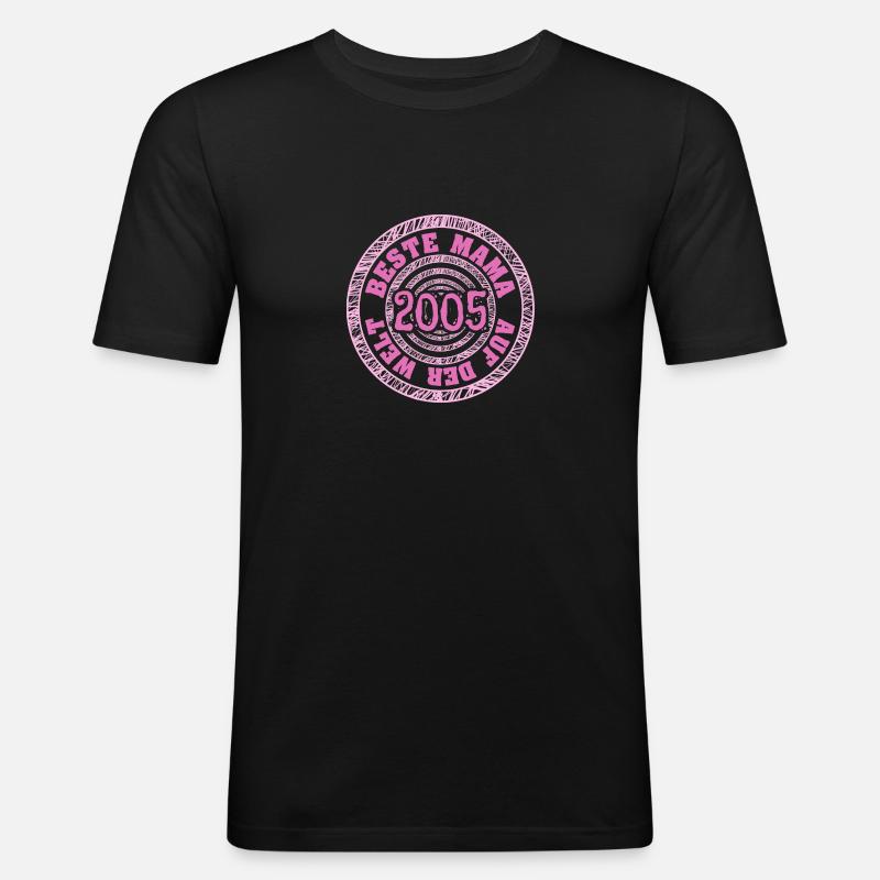 Mama 2005 - Männer Slim Fit T-Shirt - Schwarz