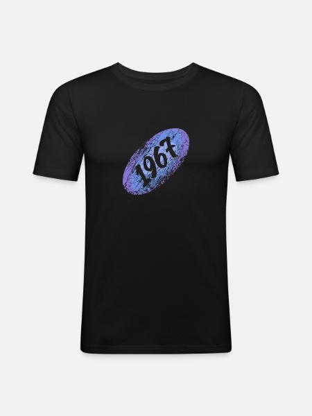 recruit 1967 - Men's Slim Fit T-Shirt - black